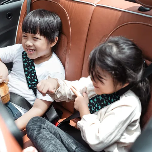 Miniatura 5 de Accmor Correas de asiento de automóvil para bebés, fundas de cinturón de seguridad suaves para niños, fundas de correa de asiento de automóvil