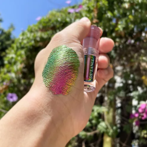 Miniatura 3 de Sombra de ojos líquida líquida brillante de metal duocromo multicromo, brillo de camaleón, impermeable de alta pigmentación, sombra de ojos líquida