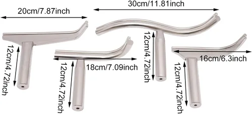 Miniatura 4 de Soporte para herramientas de torno de 0.98 pulgadas, con forma especial, soporte para herramientas de torno de doblado, torno de madera