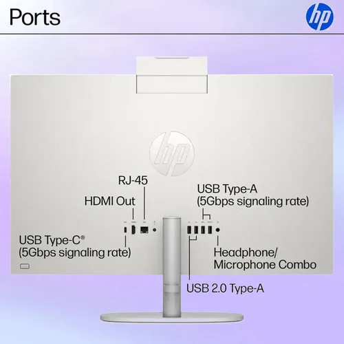 Miniatura 5 de HP Computadora de escritorio todo en uno de 24 pulgadas, PC con pantalla táctil FHD IPS, procesador Intel Core i5-1334U de 13ª generación, 16 GB