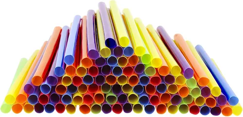 Miniatura 3 de Comfy Package, [100 unidades] Pajitas de plástico jumbo para batidos, 8.5 pulgadas de alto, varios