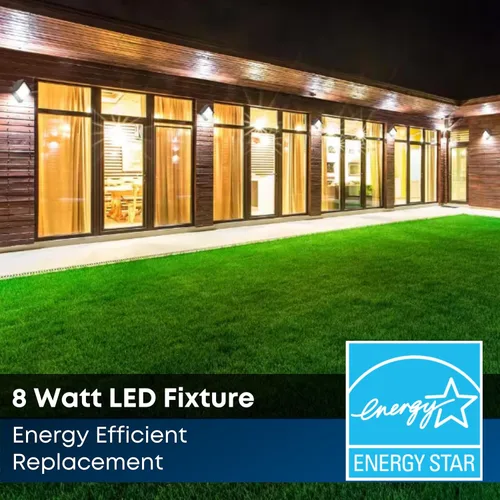 Miniatura 3 de Feit Electric S5sqwm/830/Ddbz 7.5 vatios 500 lúmenes 3000 Kelvin bronce atardecer a amanecer cuadrado llevó la luz de pared