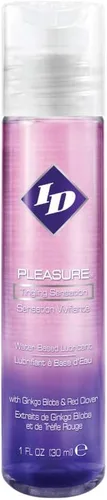 ID Pleasure Lubricante Personal Estimulante 1 Fl Oz - Lubricante con Sensación de Hormigueo a Base de Agua con Extractos Botánicos Naturales,