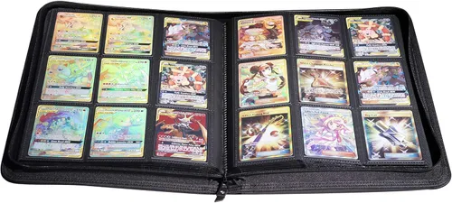 Miniatura 6 de TopDeck carpeta con ranuras para 500 tarjetas, álbum para tarjetas de colección intercambiables, 9 tarjetas por página, con carga lateral, carpeta