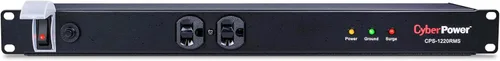 Miniatura 9 de Montaje del rack PDU Cyberpower Cps-1220 Rms, conector múltiple, 12 salida 20 A, 2400 VA, 1800 julios Negro