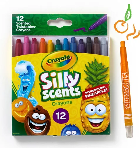 Miniatura 6 de Crayola Silly Scents - Crayones Twistables, 12 unidades, suministros para colorear, regalo para niños