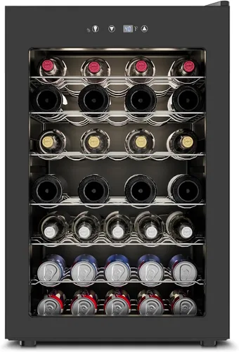 Miniatura 10 de Feelfunn Refrigerador de Bebidas para 24 Latas - Mini Refrigerador con Control Digital de Temperatura, Nevera de Soda Vino Cerveza Bebidas