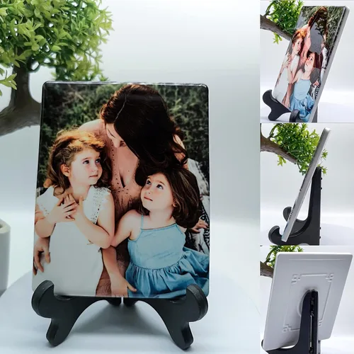Miniatura 9 de AD FONTES Foto de retrato de cerámica conmemorativa, porcelana personalizada impermeable para decoraciones de tumbas, placa ovalada, lápida