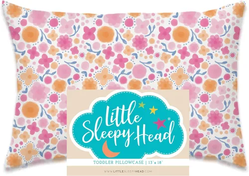 Miniatura 17 de Little Sleepy Head Funda de almohada para niños pequeños, 100% algodón y funda de almohada hipoalergénica para almohada de niños pequeños, funda