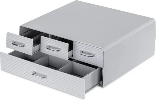 Miniatura 6 de Navaris Organizador para cápsulas de café con 4 cajones - Compatible con Nespresso, CBTL, K-Cups, Verismo - Caja contenedora organizadora de Gris