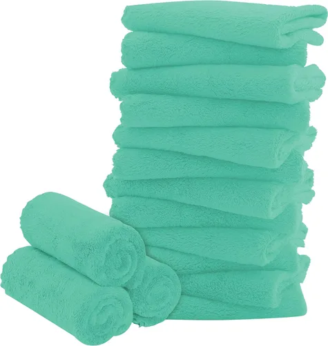 Miniatura 19 de Paquete de 16 paños para bebé, forro polar coral de lujo, extra absorbentes y suaves, para recién nacidos, bebés y niños pequeños, adecuados