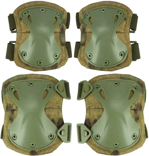 Miniatura 10 de Rodilleras tácticas de camuflaje y coderas para Airsoft Paintball Caza Ejército Patín Deportes al aire libre