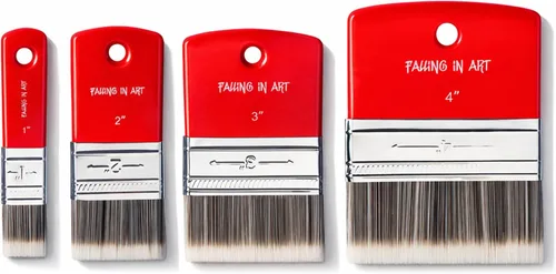 Miniatura 18 de Falling in Art Pincel Filbert Paddle para Pintura, Pincel de Escala para Pinturas al Óleo y Acrílicas, 1 Pulgada