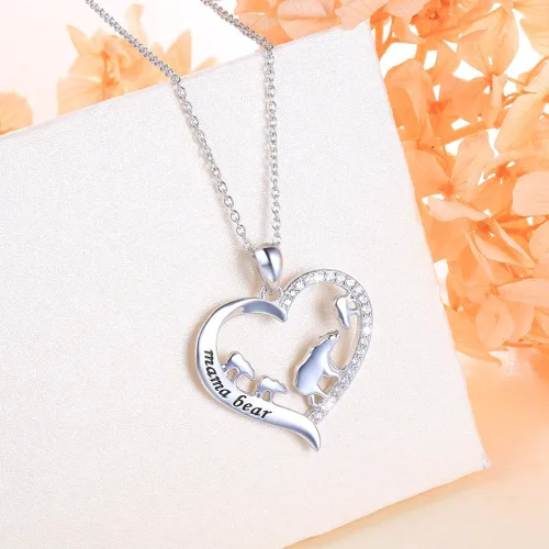 Miniatura 14 de Collar de plata esterlina para mamá, regalo para el día de la madre, dije o brazalete para mamá