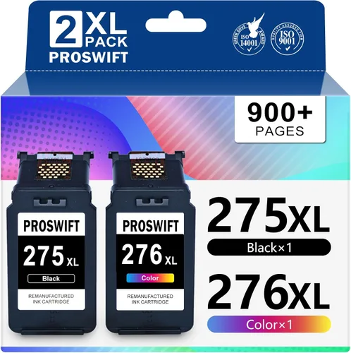 PG-275XL CL-276XL Replacement for Canon 275 and 276 Ink Cartridges 276XL 275XL Ink Cartridges for Canon Printers Work for Canon Pixma TR4720 TS3720