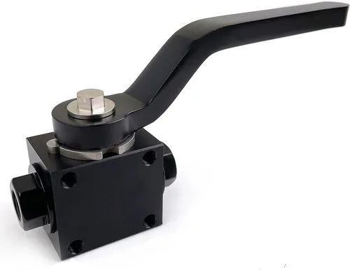 Miniatura 5 de AN8 Válvula de cierre de combustible 8 AN a 8AN macho Control de flujo válvulas de corte de montaje de aluminio anodizado negro