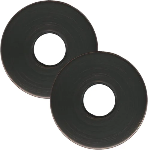 Miniatura 6 de Corla 2 bridas para brazo de ducha redondas de 2.5 pulgadas Placa de repuesto universal moderna (bronce aceitado)