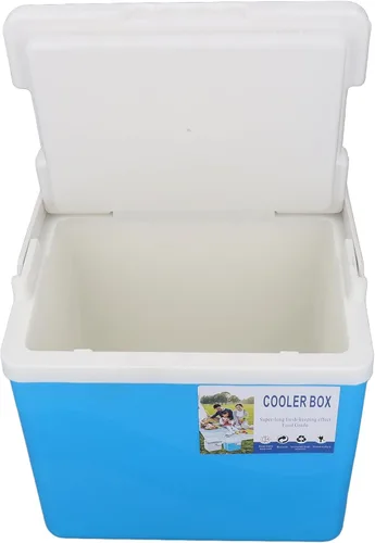 Miniatura 8 de Enfriador portátil aislado, enfriador duro pequeño de 10 litros con asa, a prueba de fugas, lonchera aislada al aire libre para picnic, campamento