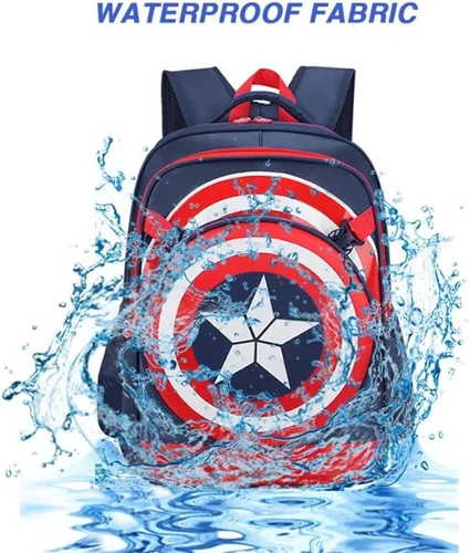Miniatura 4 de Mochila para niños Mochila escolar Comic impermeable libro bolsa de viaje para niños, marino, Viajar