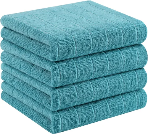 Miniatura 175 de Homaxy Paños de cocina 100% algodón de felpa, toallas de cocina ultra suaves y absorbentes para la cocina, adecuadas para secar y lavar platos