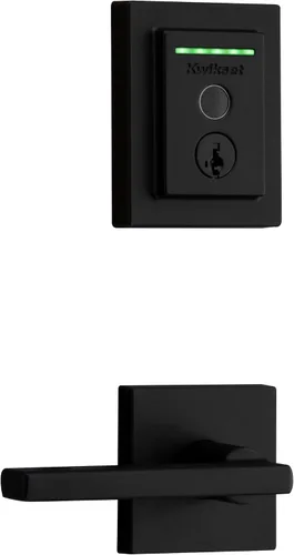 Miniatura 9 de Kwikset Halo - Cerradura de puerta inteligente con huella dactilar, con asa, cerrojo electrónico contemporáneo de entrada sin llave, no requiere