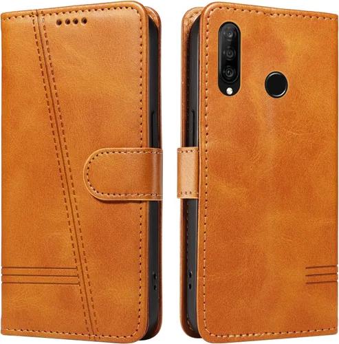 Miniatura 116 de Funda con tapa para Huawei Nova Lite 3, protección de 360 grados, a prueba de golpes, de piel sintética, con función atril y 3 ranuras