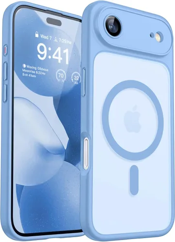 Miniatura 148 de CANSHN Funda magnética compatible con iPhone 17 Pro, mejorada [protección completa de la cámara] [compatible con Magsafe] [mate translúcido] funda
