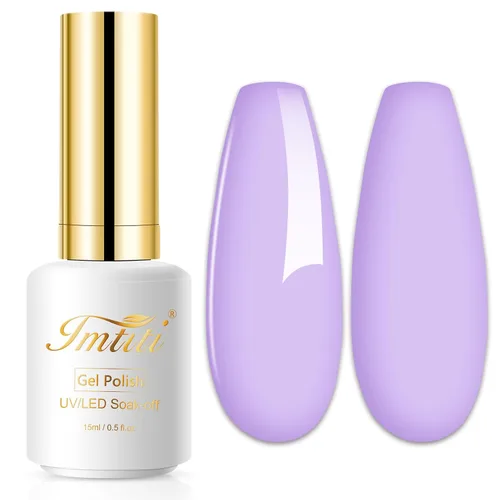 Miniatura 49 de Esmalte de uñas de gel con purpurina, 0.5 fl oz, color rosa brillante, de remojo, con LED, UV, kit de esmalte de uñas de gel para manicura en salón