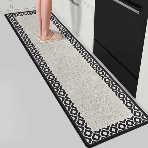 Miniatura 8 de Tapetes antifatiga para suelo de cocina, tapetes acolchados antifatiga de cocina de 17.3 x 27.5 pulgadas, impermeables, antideslizantes, de pie