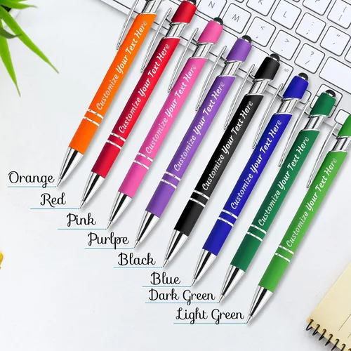 Miniatura 3 de 12 bolígrafos personalizados a granel, bolígrafos personalizados con grabado personalizado con nombre o texto, regalo ideal de aniversario