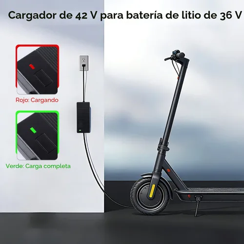 Miniatura 3 de Cargador eléctrico de repuesto con certificación UL de 42 V 2 A con 6 clavijas para cargador Hoverboard de 36 V, compatible con adaptador