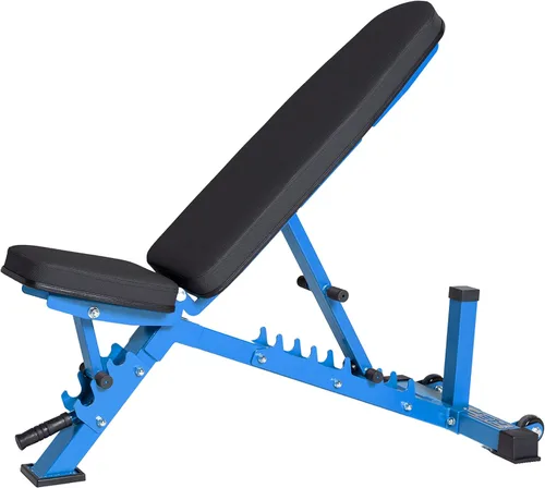 REP Banco ajustable de fitness, AB-3100 V3 – 700 libras clasificado para entrenamientos de gimnasio en casa y garaje, levantamiento de pesas y Azul