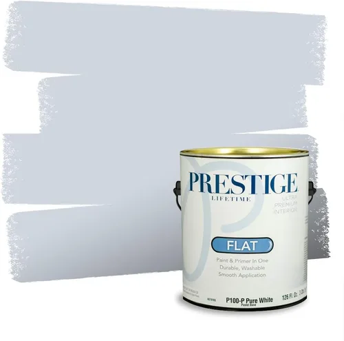 Miniatura 1155 de Pintura Exterior + imprimación PRESTIGE, todo-en-uno, 1 galón, acabado mate, color comparable al Valspar* Royal Gray* VS151-Gris real