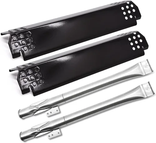 Hiorucet Piezas de repuesto para parrilla Nexgrill 2 Burner 720-0864, 720-0864M. Reemplazo de placas de calor y quemadores para parrilla Nexgrill