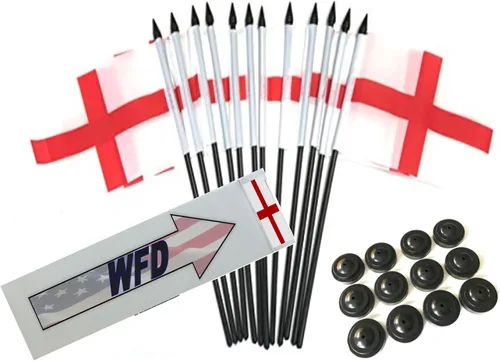 Miniatura 77 de Paquete de 12 banderas de escritorio de oficina en miniatura de poliéster Afganistán de 4 x 6 pulgadas y pequeñas banderas de mesa, 1 docena de mini