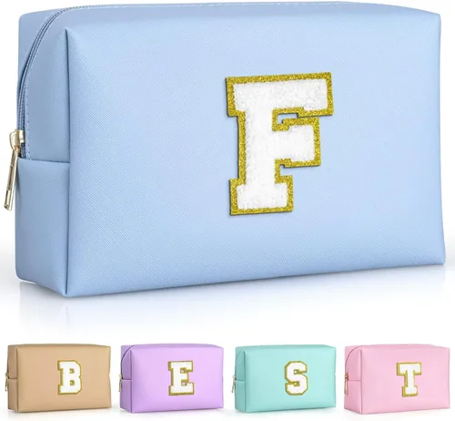 Miniatura 172 de TOPEAST - Bolso de maquillaje para mujer, G Blanco nacarado-rosa