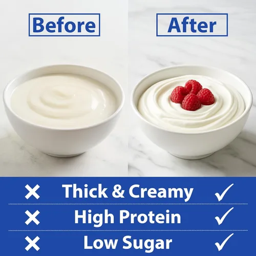 Miniatura 5 de Ultimate Colador de yogur, para hacer delicioso, alto en proteínas, yogur griego, 70% menos azúcar y lactosa, máquina de yogur griego de malla fina