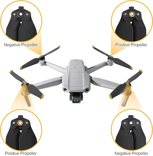 Miniatura 7 de Hélices para DJI Mavic Air 2/Air 2s Reemplazo Prop Blades Accesorios de bajo ruido para DJI Mavic Air 2/Air 2s Drone Accesorios 8 Unids Puntas