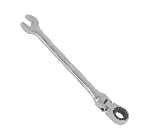 Miniatura 3 de T44024 Llave combinada de trinquete flexible, acabado cromado, 3/4