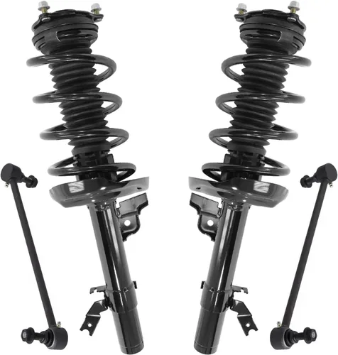 Miniatura 33 de Detroit Axle - Kit de puntales delanteros 2WD para Ford F-150 2005-2008 Lincoln Mark LT 2005-2008, 2 puntales con muelle helicoidal, 2 enlaces