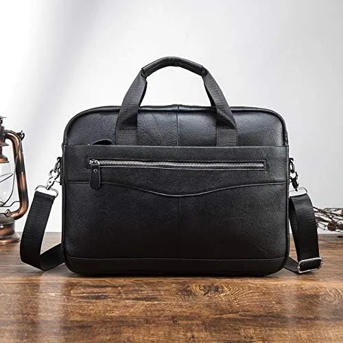 Miniatura 4 de Genuine Leather Sling Bag for Men Small Shoulder Messenger Pack for Outdoor Travel Business with Gift Box
