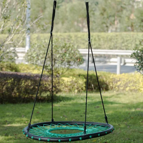 Miniatura 4 de PLAYBERG Columpio redondo de tela de araña para árbol