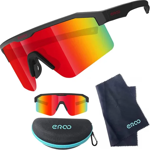Miniatura 7 de Eazyrun Gafas de sol polarizadas deportivas para niños de 8 a 12 años, lentes para béisbol, softbol, ciclismo, protección UV para niños y niñas F24f
