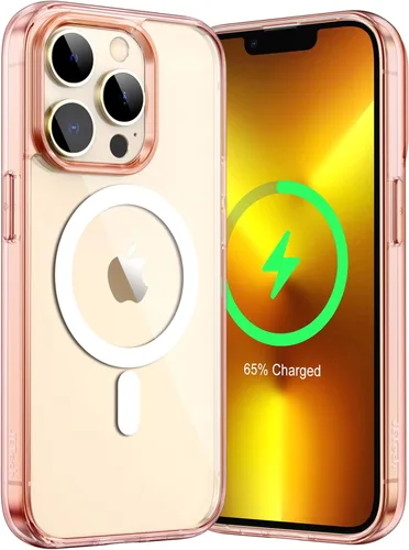 Miniatura 12 de JETech Funda magnética para iPhone 13 Pro Max de 6.7 pulgadas, compatible con carga inalámbrica MagSafe, a prueba de golpes, parte trasera Negro