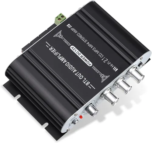 Miniatura 2 de Facmogu ST-838 - Amplificador de subwoofer estéreo de alta fidelidad de 2.1 canales, amplificador de potencia de audio digital mini de 80 W