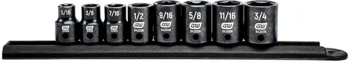 Miniatura 3 de GEARWRENCH 84931N - Juego de conectores de impacto estándar de 12 piezas, 1/2" de 6 puntos, SAE