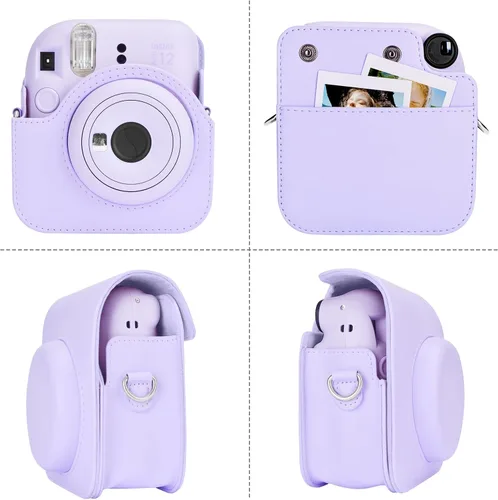 Miniatura 3 de Rieibi Funda para cámara compatible con Fuji Instax Mini 12 – Funda de transporte para cámara instantánea Fujifilm Instax Mini 12 – Mini 12 Funda