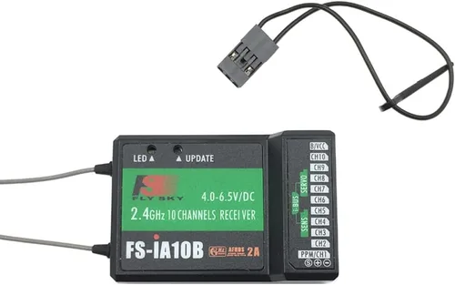Miniatura 2 de DTXMX Flysky FS-iA10B Receptor 10 canales 2.4GHz AFHDS 2A con salida PPM/iBUS/PWM adecuado para transmisor de radio RC FS-I6X FS-I6 I6S controlador