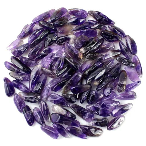 Miniatura 15 de Guijarros decorativos de cristal de 1 libra (460 g), piedras de obsidiana de forma irregular, pequeñas piedras pulidas trituradas, grava de piezas
