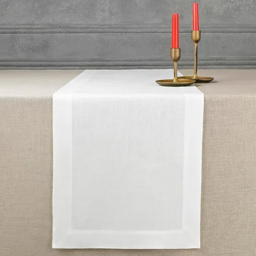 Miniatura 11 de Classic Linen™ by D'Moksha - Camino de mesa azul marino de 36 pulgadas, 100% lino puro, camino de mesa auxiliar, 14 x 36 pulgadas para tocadores
